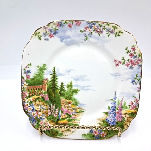 Royal Albert Kentish Rockery Bone China Bread & Butter Plates-Set of 4 -England - Picture 3 of 8